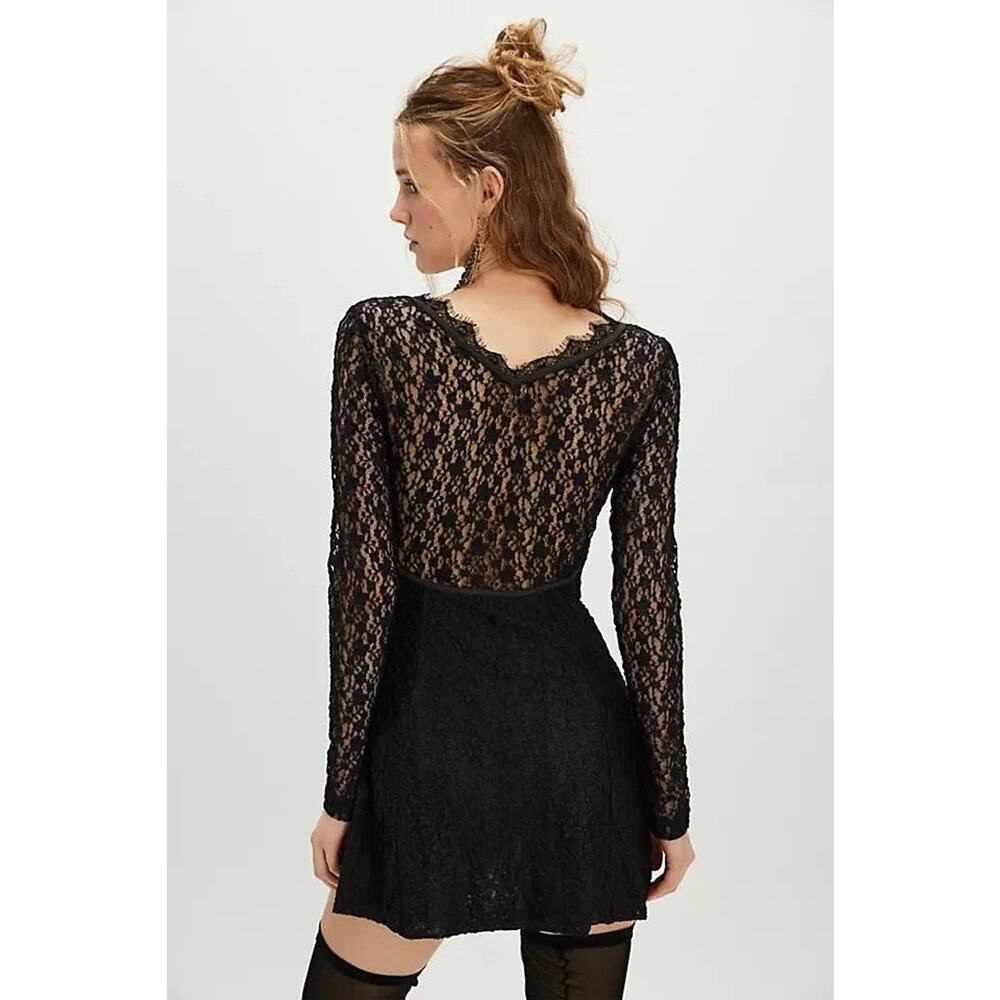 Free People Black Petra Mini Dress - XS - Picture 3 of 6